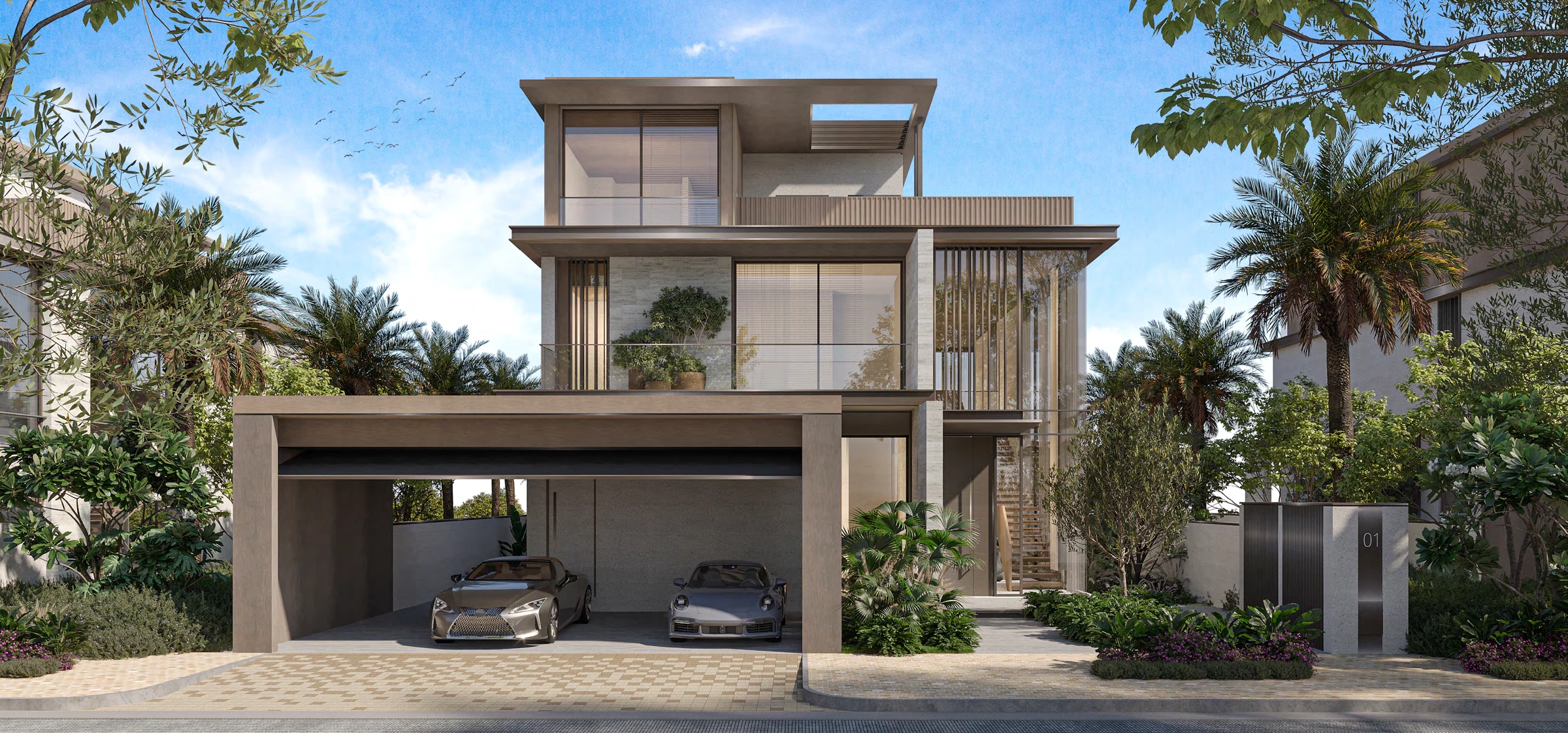 5-bedroom villas exterior