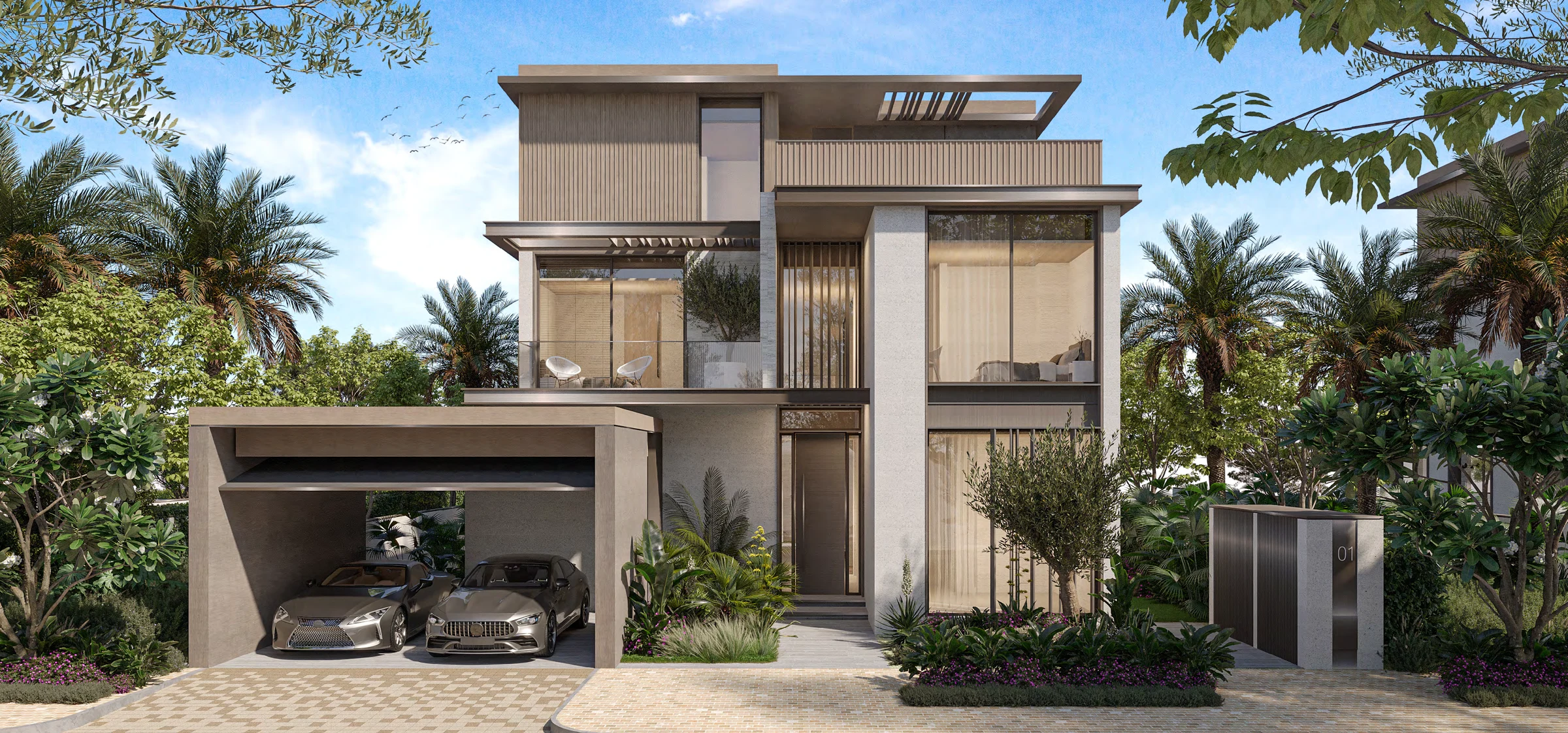 4-bedroom villas exterior